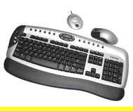 CHICONY Cordless Optical Fun-Touch WUR-0350 DeLuxe  - Keyboard and Mouse Set