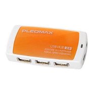 SAMSUNG Pleomax Acryl UH-400W white-orange - USB Hub