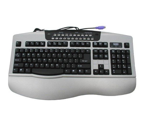 Klávesnice Sweex Multimediální ENG - černo/stříbrná PS/2 - Keyboard - Main image
