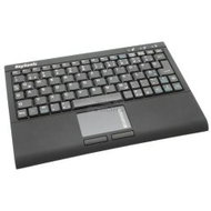 Klávesnice Keysonic ACK-340BT US, bezdrátová, touchpad, 218x21x150mm, černá (black) - -