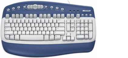 Klávesnice Microsoft Multimedia keyboard ENG - PS/2 - Keyboard - Main image
