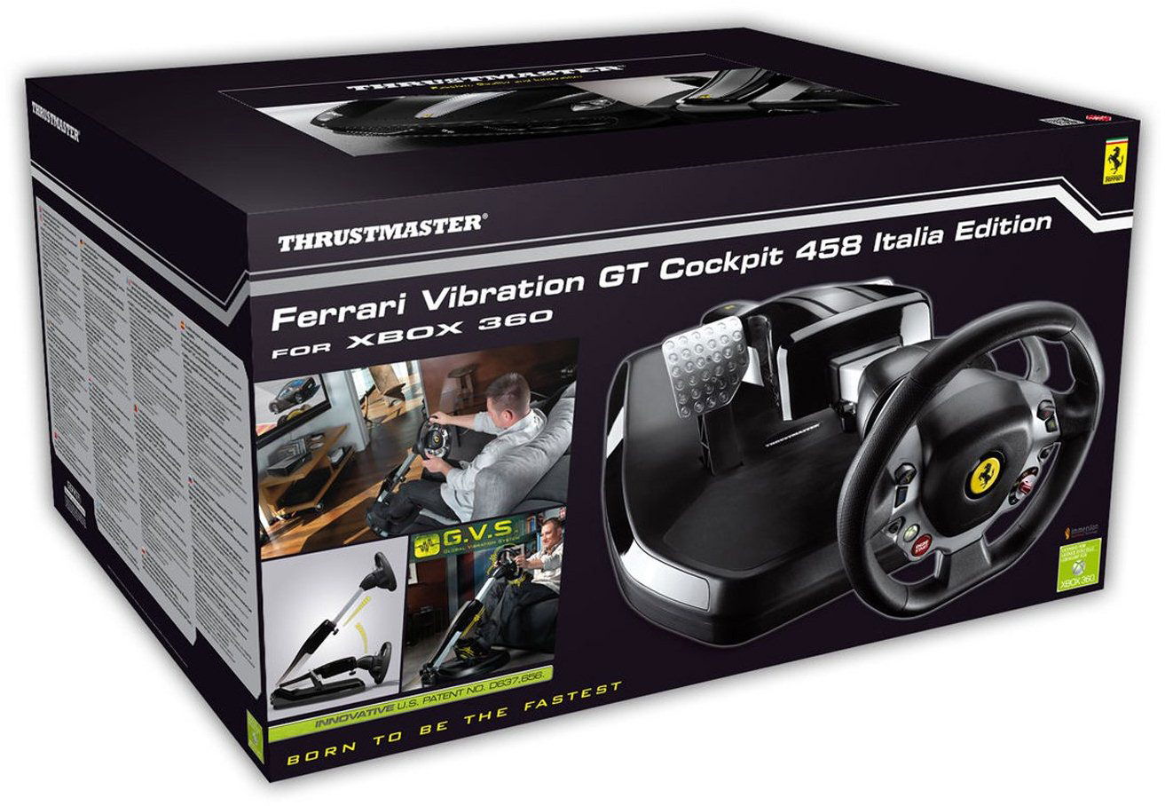 Thrustmaster Ferrari Vibration GT Cockpit 458 deals Italia Edition Racing Wheel Xbox