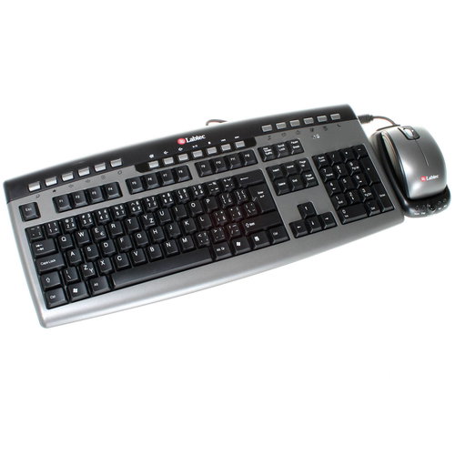 Set Labtec Power Wireless Desktop plus - multimediální rádiová Klávesnice + optická myš 800dpi - Keyboard and Mouse Set - Main image