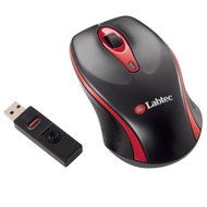 Labtec Wireless Laser Mouse 1600 černo-červená - Mouse