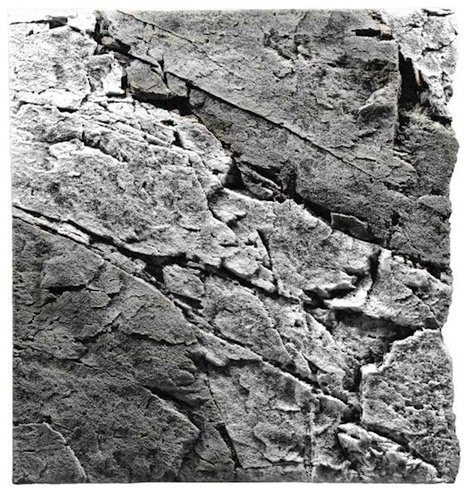 BACK TO NATURE SLIM-LINE 60 B Basalt Gray River 50 × 55cm - Aquarium Background - Main image