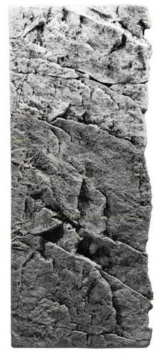 BACK TO NATURE SLIM-LINE 60 C Basalt Grey River 20 × 55cm - Aquarium Background - Main image