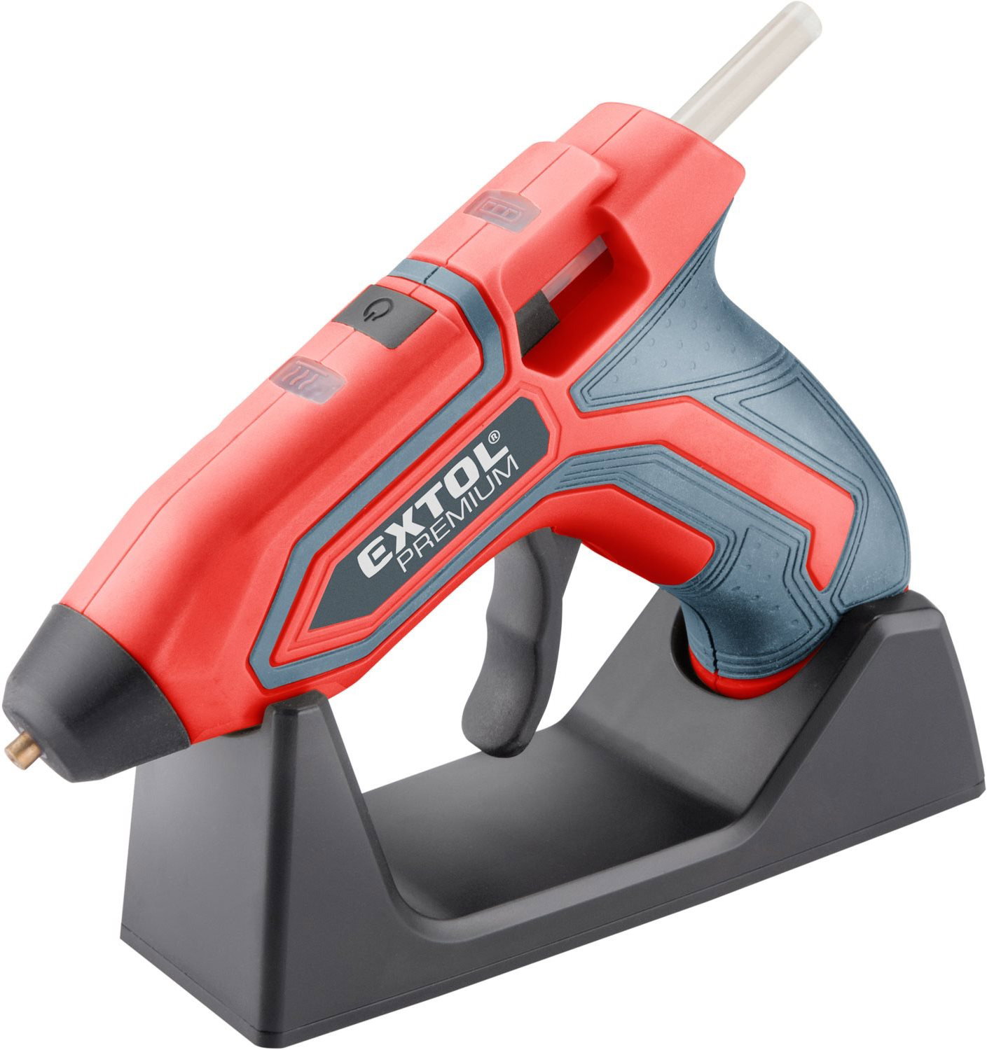 EXTOL PREMIUM Akkus ragasztó pisztoly, 7,2 mm, 4V Li-Ion, 1500 mAh, 8891500