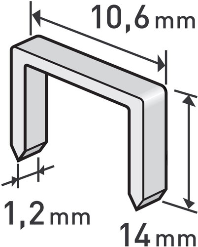EXTOL PREMIUM 8852205 - Heavy-Duty Staples - Main image