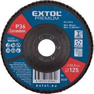 EXTOL PREMIUM Kotúč lamelový šikmý korundový 125 mm, P36, 8803471 - Lamelový kotúč