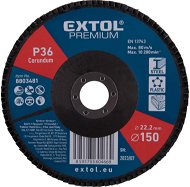 EXTOL PREMIUM Kotúč lamelový šikmý korundový 150 mm, P36, 8803481 - Lamelový kotúč