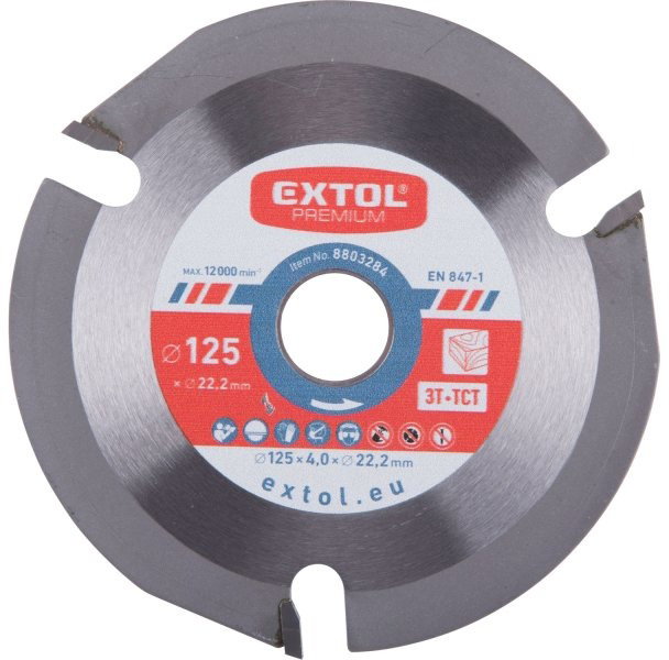 EXTOL PREMIUM vágó/fúró korong SK betétekkel 8803284