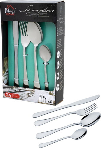 MagicHome Cutlery, knife, fork, spoon, stainless steel, 24 pcs - Cutlery Set - Main image