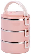 MagicHome Lunchbox LB933, 3 pieces, 1.5 litres, pink - Snack Box