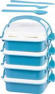 MagicHome Lunchbox, 4 pieces, with cutlery - Snack Box