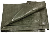 M. A. T. GROUP green tarpaulin with mesh 5 × 6 m, 100 g/m2 - Tarp Cover