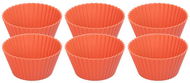 MagicHome Forma na pečení cupcake, silikonová, červená, sada 6 ks, 6,5 × 6,5 × 3 cm - Pečicí forma