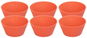 MagicHome Forma na pečení cupcake, silikonová, červená, sada 6 ks, 6,5 × 6,5 × 3 cm - Pečicí forma