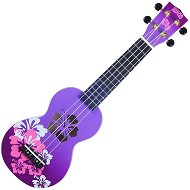 Mahalo Soprano Ukulele Hibiscus Purple Burst - Ukulele