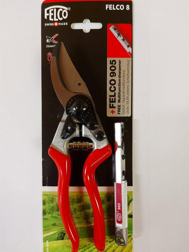 FELCO Darčeková sada Nožnice 8 a brúsik 905 - Nožnice na konáre - Hlavný obrázok