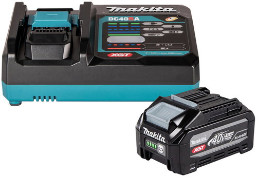 MAKITA Li-ion XGT 40V Set 1 × 4Ah Battery BL4040F + Charger DC40RA - Charger and Spare Batteries - Main image