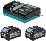 MAKITA Li-ion XGT 40V Set 2 × BL4040F 4Ah Battery + DC40RA Charger - Charger and Spare Batteries