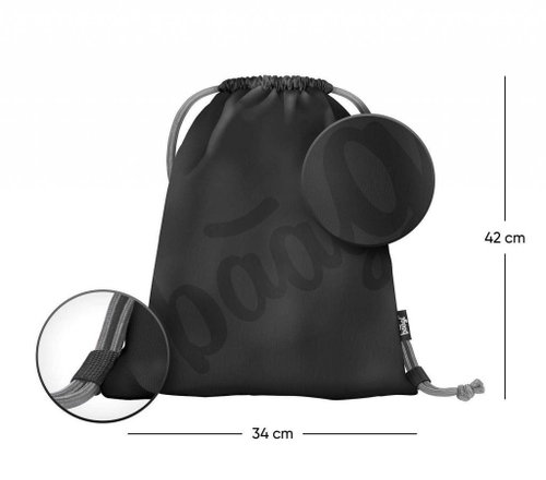 BAAGL Shoe bag Logo black - Drawstring Bag - Main image