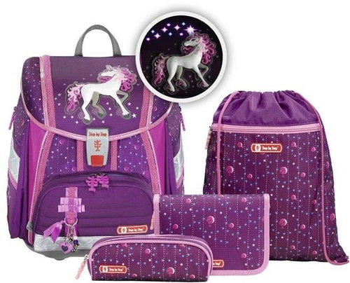 4-piece Step by Step Flash Unicorn Flashlight, AGR Certificate - School Set - Main image