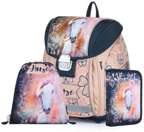 3-piece Oxybag PREMIUM LIGHT horse romantic - School Set - Main image