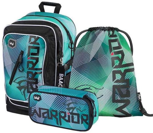 3-piece Baagl Cubic Warrior - School Set - Main image