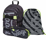 3-Piece Baagl Skate Grey - School Set