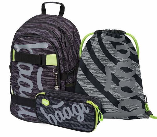 3-Piece Baagl Skate Grey - School Set - Main image