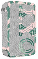Oxybag školní dvoupatrový OXY Style Grey Flowers - Pencil Case