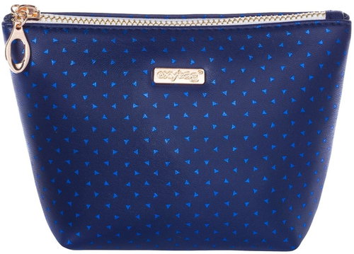 square Blue triangles - Make-up Bag - Main image