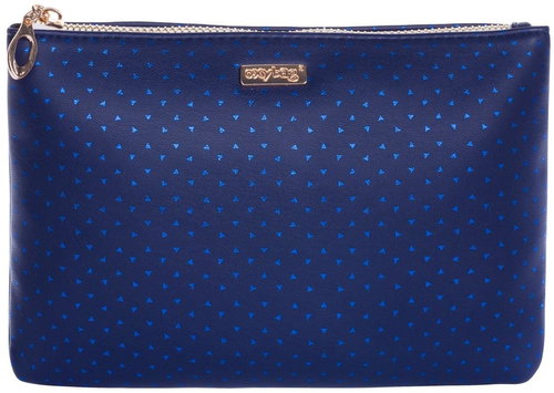 Flat Blue Triangles - Make-up Bag - Main image