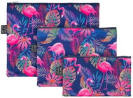 Set of 3 Baagl Flamingos bags - Make-up Bag