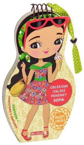 Dress up Italian dolls SOFIA - colouring page - Colouring Book - Main image