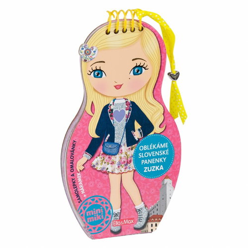 Dress up Slovak dolls ZUZKA - colouring page - Colouring Book - Main image