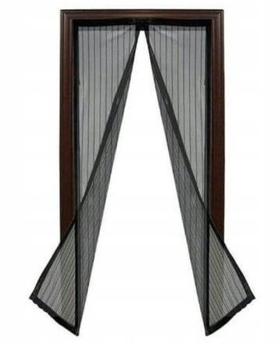 Malatec 12524 Door mosquito net with magnets 80/90/100 x 210/220 cm black - Insect Screen - Main image