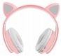 Malatec 16865 Bezdrôtové slúchadlá Cat s tlapkou ružová - Bezdrôtové slúchadlá