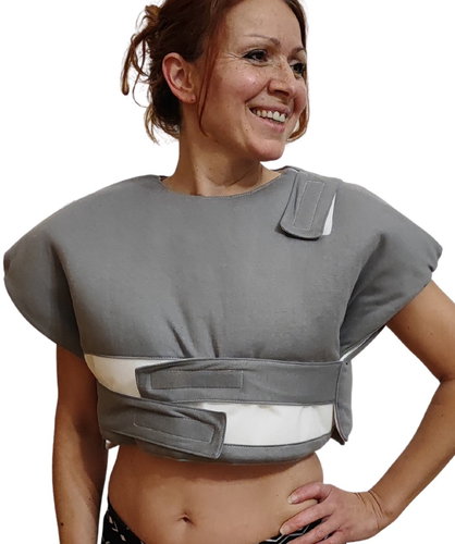 Priessnitzuv shoulder chest wrap L/XL grey - Priessnitz Wrap - Main image