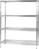MANUTAN, basic, 180 x 121.3 x 61 cm, 4 shelves, silver - Shelf