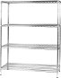 MANUTAN, basic, 180 x 121.3 x 61 cm, 4 shelves, silver - Shelf