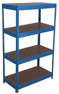 MANUTAN Basic, 176 x 150 x 45 cm, 175 kg / shelf, 4 chipboard shelves, blue - Shelf