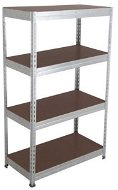 MANUTAN Basic, 176 x 150 x 45 cm, 175 kg / shelf, 4 chipboard shelves, galvanized - Shelf