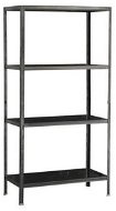 MANUTAN, basic, 200 x 100cm, 400kg, 4 shelves, black - Shelf