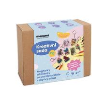 Manumi Kreativní sada na výrobu magnetek a klíčenek ze smršťovací fólie s motivy zvířat z džungle - Creative Kit