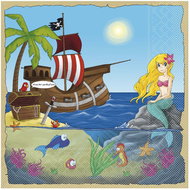 Mank Paper Napkins 600 pcs, 1/4 fold, Treasure Island - Paper Napkins