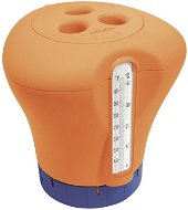 MARIMEX Úszó klóradagoló hőmérővel - narancssárga - Úszó vegyszeradagoló