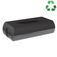 MARPLAST Ecoloured plastic, Matt Black - Tissue Box