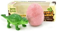 Marba Dinosaurus šumivá bomba růžová + hračka - Bath bomb